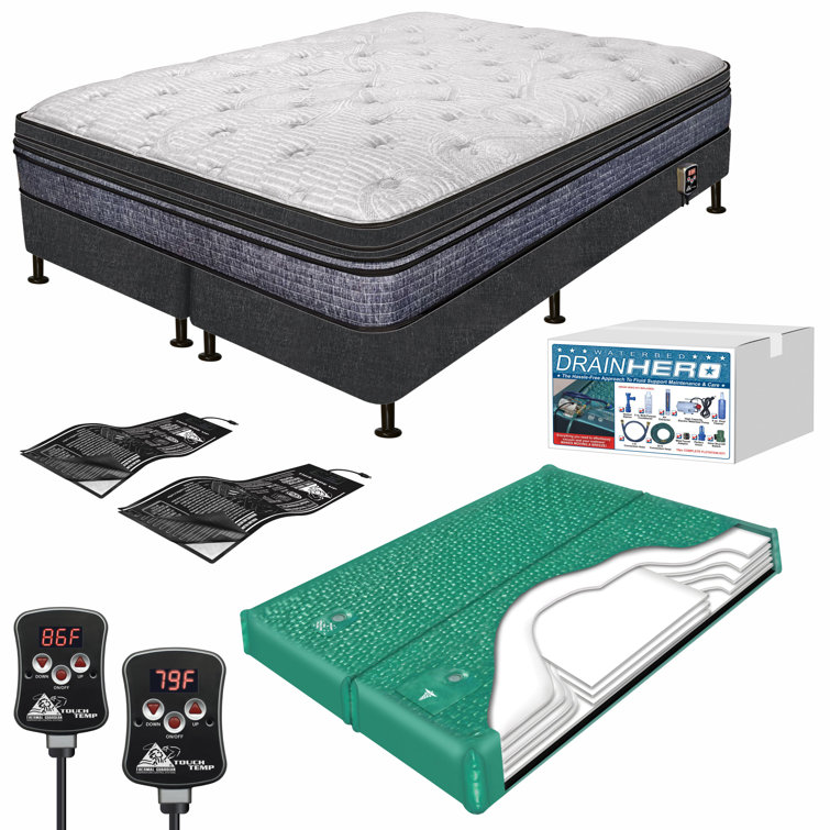 White Noise 28'' Waveless Mid Fill SoftSide Waterbed Mattress Wayfair